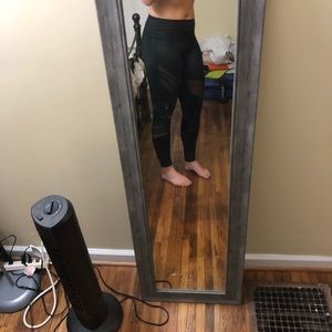 Victoria secret black mesh leggings